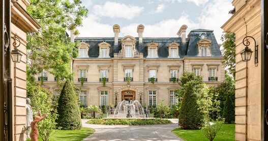 Saint James Paris is housed in a 19th-century private mansion in the 16th arrondissement.